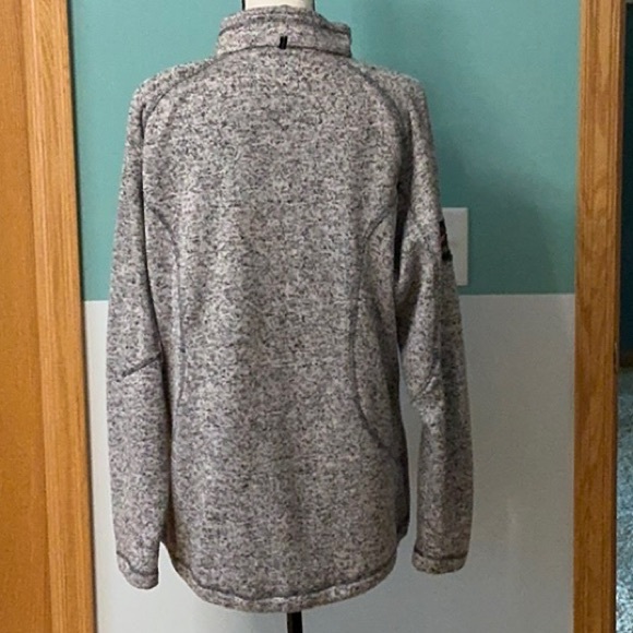 Marbled black & grey “Lake Girl” sweatshirt jacket. - Picture 5 of 7